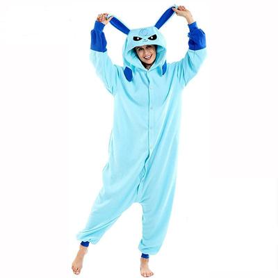 Women Onesies Glaceon Kigurumi Fleece Anime Homewear For Halloween Cosplay Costume