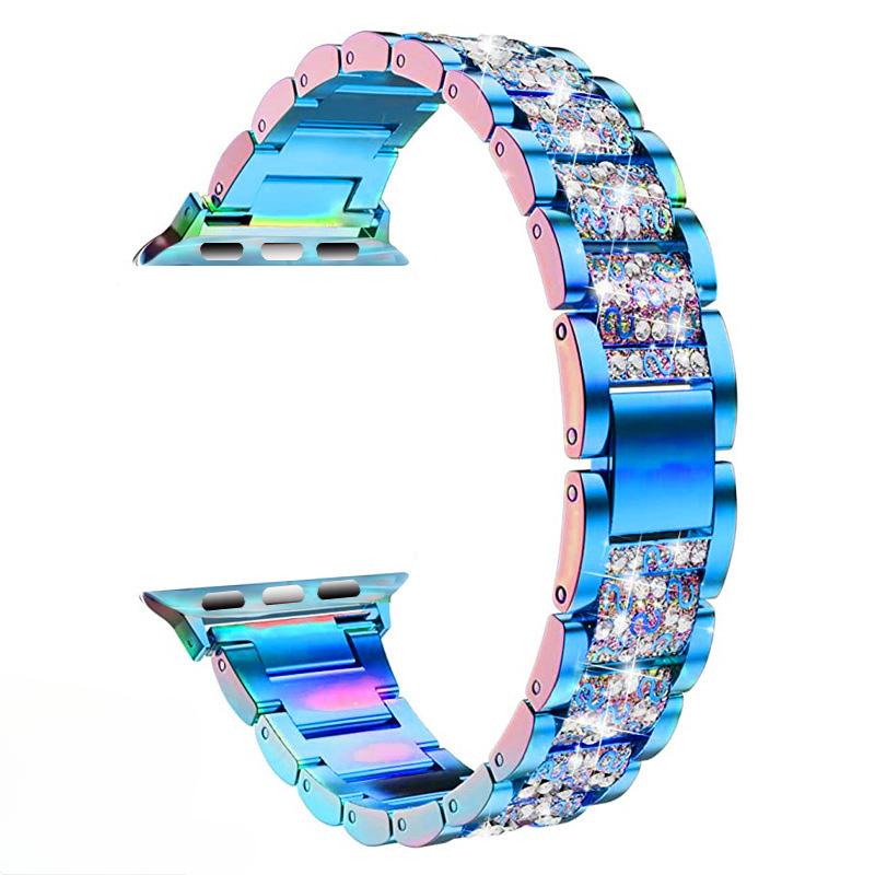 Bling Diamond Strap for Apple Watch Ultra 2 49mm Band 46mm 40mm 45mm 44mm 41mm 42mm for Iwatch Series 10 9 8 7 6 Women Bracelet