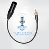 3.5mm Audio Male Plug with Internal Thread to 3Pin XLR Male Adapter Cable for Sony D12/D21 for Sennheiser Wireless Microphones