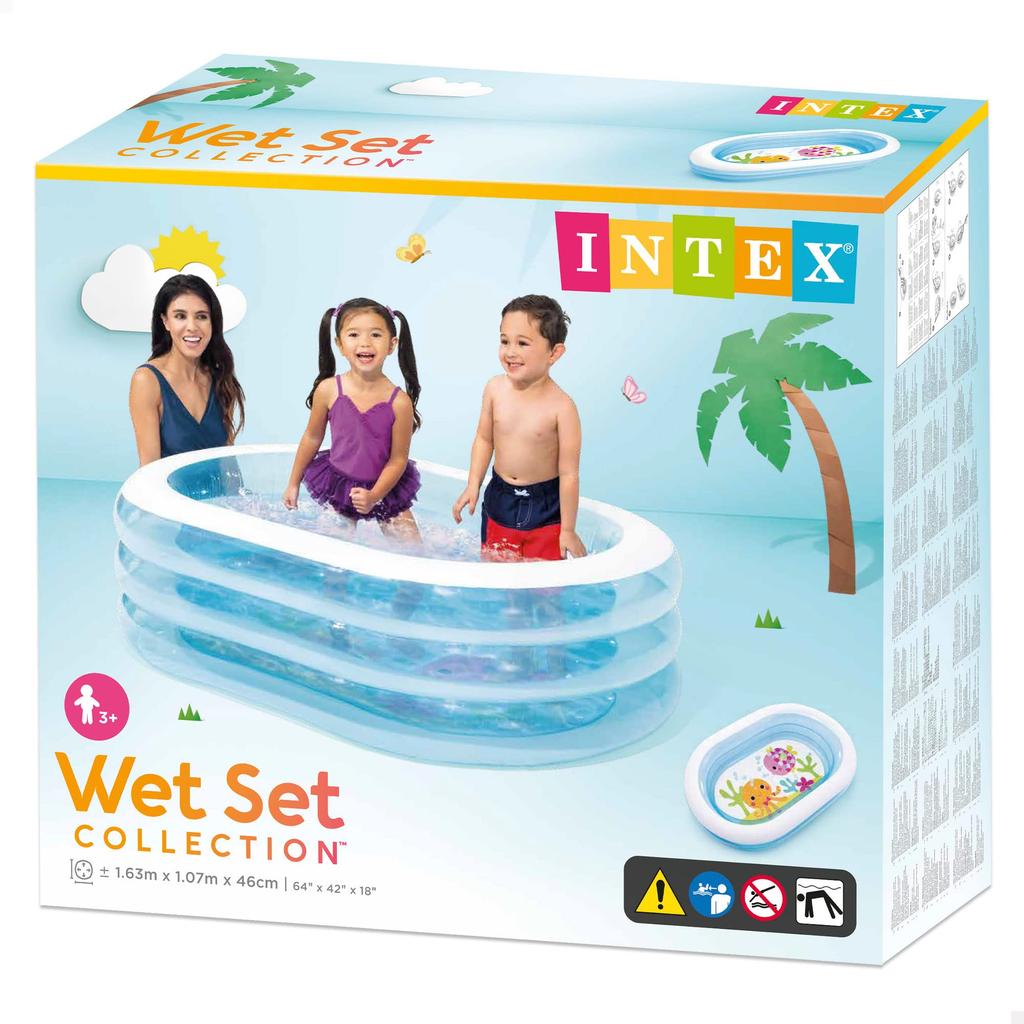 INTEX Ovaler Pool, 163 x 107 x 46 cm, 57482 [Offizielles japanisches Produkt]