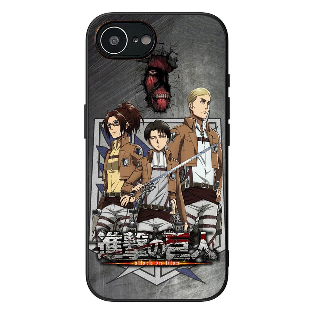 Eren Jaeger Levi Attack on titan Phone Cover for Apple iPhone 16 17 Air 14 15 Pro Max Plus 16+ 16E 14+ ProMax Protective Case