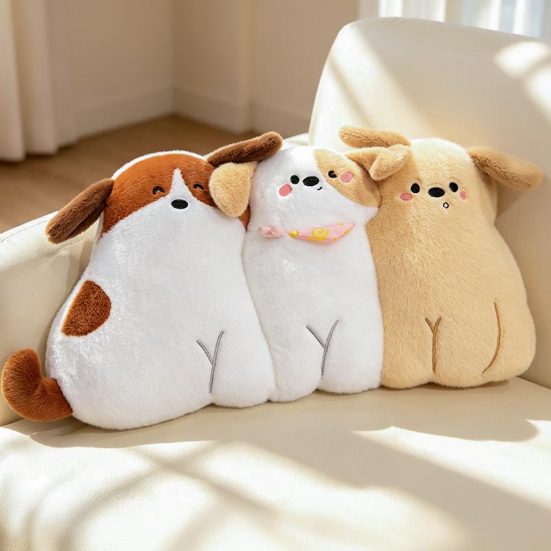 60Cm Dogs Cats Plush Pillow Stuffed Cartoon Animal Long Bolster Back Support Plushie Sofa Chair Decor Friend Gift