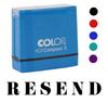 Printtoo Resend Self Inking Rubber Stamp Pre-Inked Office Stamp- Home Office Business Stationery, Black- 42 x 9