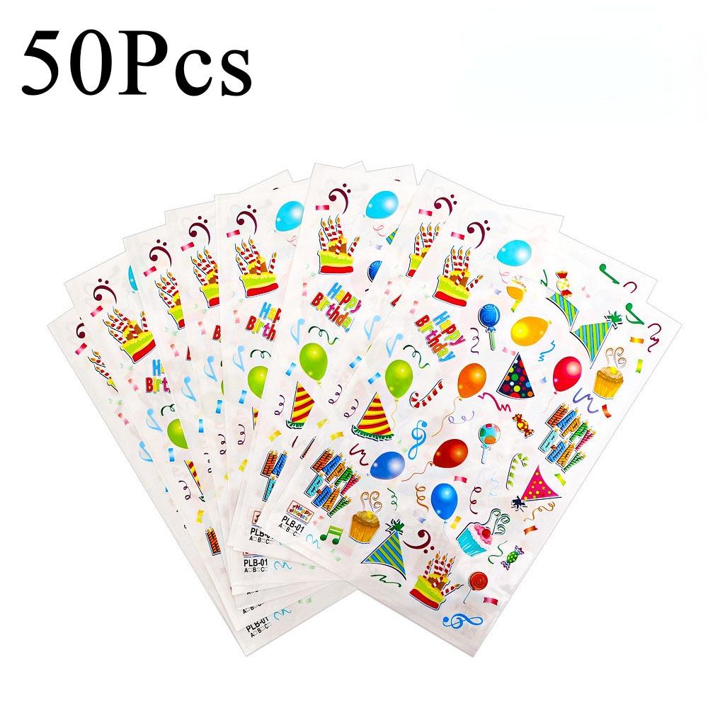 Plastic Gift Bags Printed Candy Cookie Tote Bags Durable Storage Bag Birthday Party