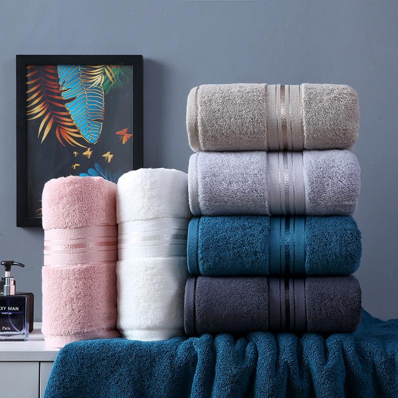 High Quality Bath Towel Skin-friendly Durable Soft and Comfortable Cotton Bath Towel Thickened Combed Cotton Hotel Bath Towel Soft Absorbent