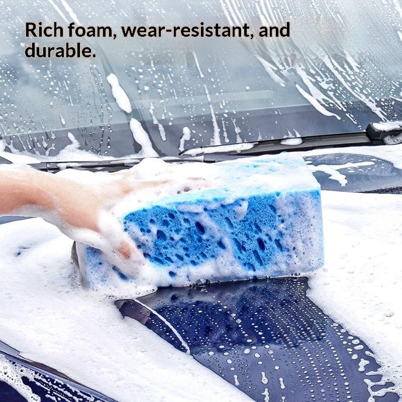 Car Wash Cleaning Sponge Thickened High Foaming Strong Stain Removal Scratch-Free for Auto Home Furniture Cleaning Tasks