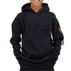 Boys Ribbed Hooded Long-Sleeved Sweatshirt