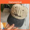 Vintage Style Letter Embroidered Cotton Baseball Hat With Adjustable Fit For All Seasons