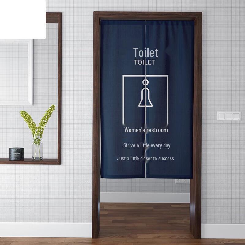 FEEGOO Bathroom Half Partition Curtain with Telescopic Rod