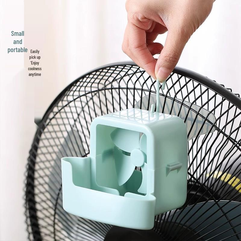 Automatic Ice-Cooling Fan with Humidifier and Ice Cube Tray for Fast Home Cooling