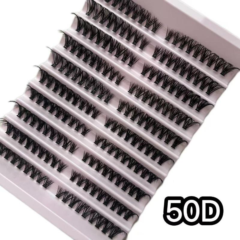 30P40P Hot Melt Multi-Haired False Eyelashes Segmented Self-Grafting Dense Natural Stage Flat False Eyelashes Soft Hair