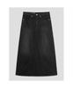8seconds Tencel Blended Denim Maxi Skirt Ash