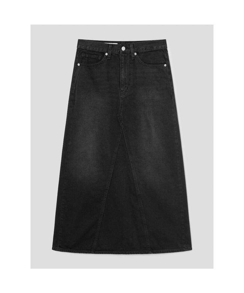 8seconds Tencel Blended Denim Maxi Skirt Ash