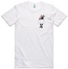 Funny T Shirt Panda In Pocket Print Regular Fit 100% Cotton Tee