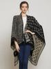 Szal Kobieta Imitacja Kaszmiru Zimowy Dwustronny Nadruk Poncho Kocyk Wrap Capa Para Mujer Femme Szale Pashima Echarpe