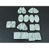 195Cts. Natural Howlite Matche Pair Mix Cabochon Loose Gemstone 09 Pair Lot C-3356