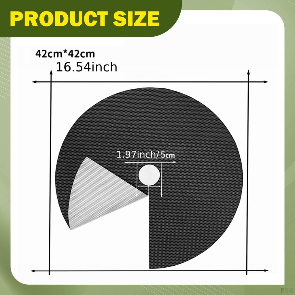 10 Pieces Mats Landscape Cloth Portable Protection Mulch Plant Covers for Garden Indoor Outdoor