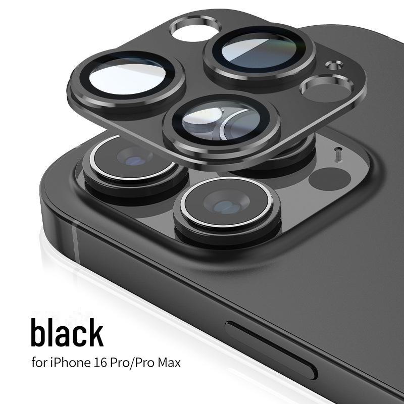 מגן עדשות Apple 16Pro לאייפון 14 פרו מקס: סרט מתכת עין הנשר מלא