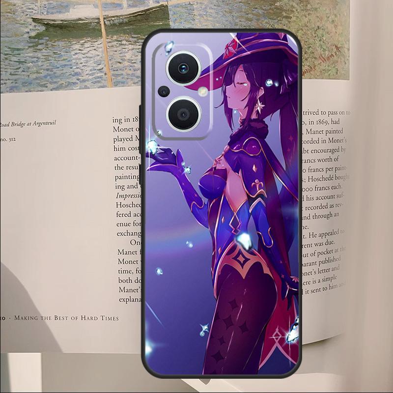 

Genshin impact Mona Cover For OPPO Reno 10 12 13 14 Pro 11 F 12F 13F 14F 7 8 Lite OPPO Find X9 X6 X5 X8 Pro Case OPPO Reno10 Pro