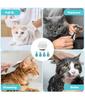 1Set Cat Muzzle Pet Grooming Cover Accessory Cat Anti Bite Anti Licking Space Hood Breathable Helmet with 4 Silicone Paw Shoes