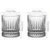 European Striped Spirits Cup Whiskey Glass Classic Cup for Party Bar Vintage Western Wine Cups Cocktail Beverage Cup Glass Cup
