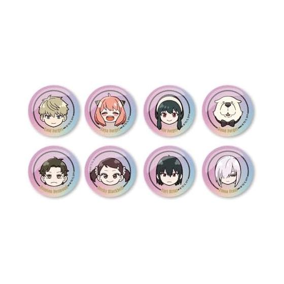 SPY X FAMILY TV Anime Trading Aurora Can Badge Complete Set (8 Pcs/box)