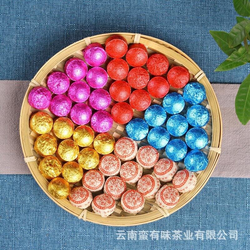 500г чай Юньнань Пуэр туоча клейкая роза жасмин оригинальный вкус 5 вкусов — фото 3