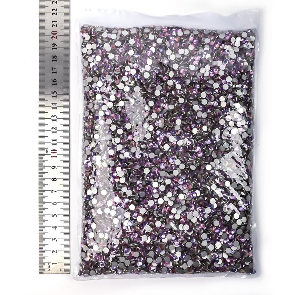 Weichen Big Bag Flat Bottom Diamond Color Plated Crystal Diamond Decorative Rhinestone Diy Nail Art Glass Jewelry Accessories