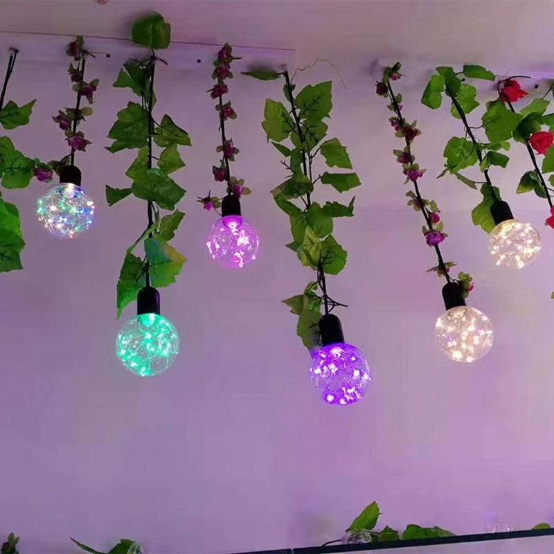 Bec LED Edison E27 220V Colorat RGB Iluminat Bec din sarma de cupru