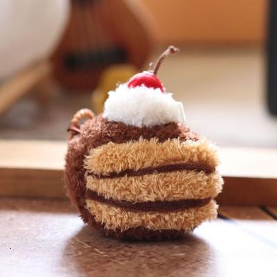 Afternoon Tea Series Cake Dessert Pendant Cookie Cupcake Stuffed Sandwich Cheese Bag Charm Cartoon Cute Dessert Keychain
