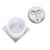 Incense Tray Silicone Mold Handmade DIY Human Face Pattern Incense Insert Stick Holder Cement Plaster Mould Crafts Decor