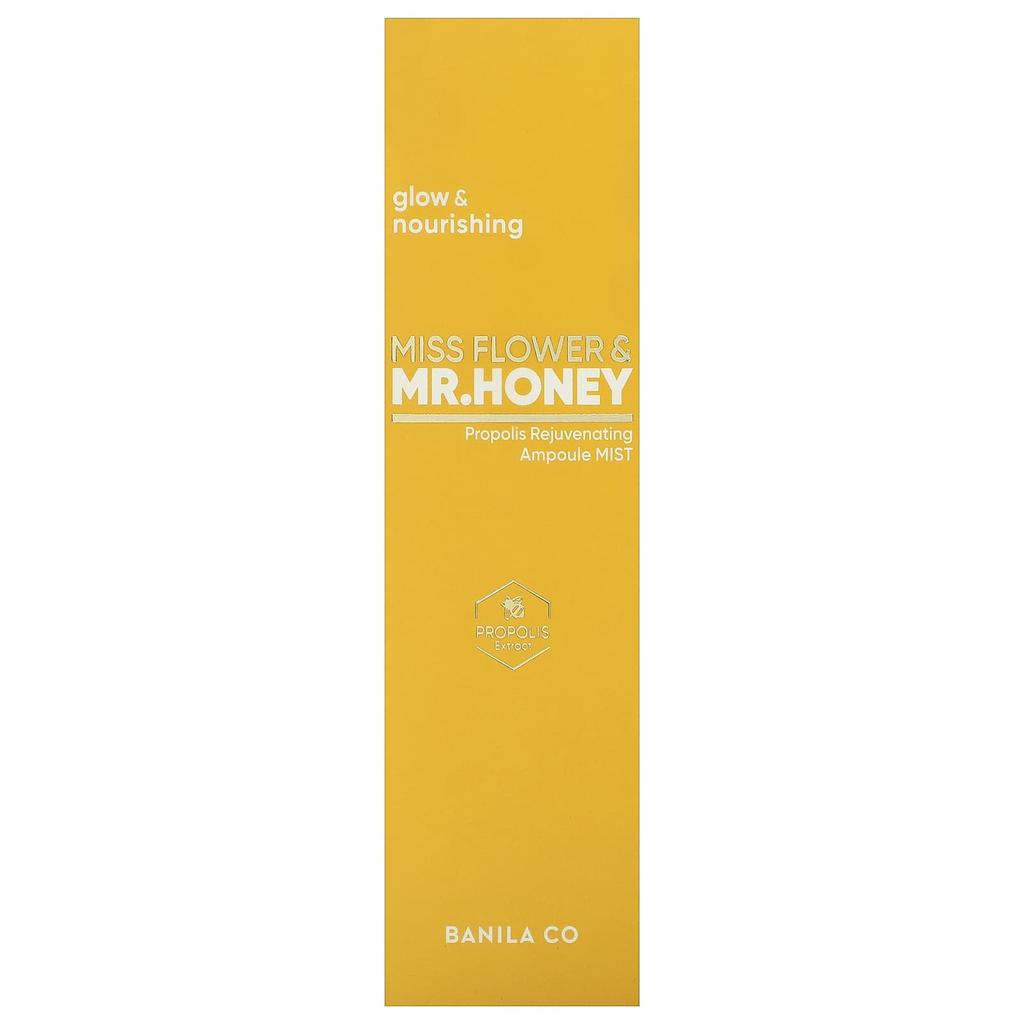 BANILA CO Miss Flower & Mr. Honey Propolis Rejuvenating Ampoule Mist, 99ml (3.34fl Oz)