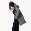 Broadcast Women's Mid-Length Hooded Stand Collar Retro Casual Down Jacket