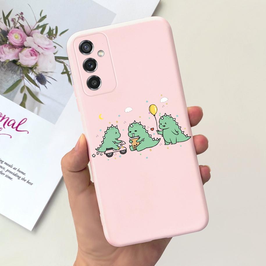 For Samsung M52 5G Case Lovely Duck Cat Head Dinosaur Fundas Soft TPU Phone Cases For Samsung Galaxy M52 5G SM-M526B Hoesje 6.7"