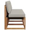3 Piece Outdoor Center Sofa