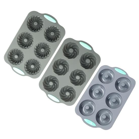 Molde de Silicona Navideño para Pastel Resistente al Calor Bandeja para Hornear para Galletas Tostadas Cubitos de Hielo Antiadherente Fácil Desmolde Molde para Postre