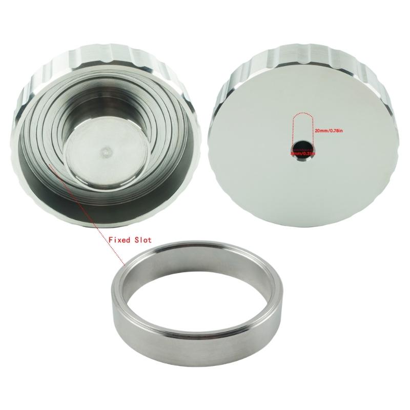 Stainless Steel Record Weight Adjustable Turntable Stabilizer with Nonslip Grip Recording Stabilizer for Recording Use