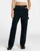 Luka Women'S Black Cotton Stitch Long Wide Pants (Ve11Lp304Blk)