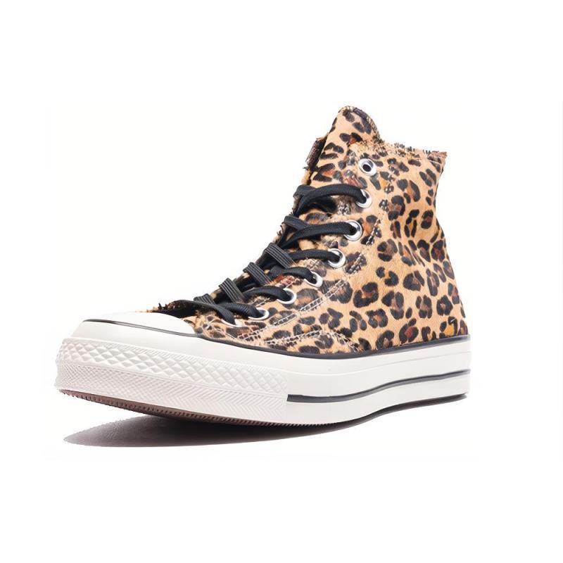 Converse Chuck Taylor All Star 1970s Round-toe Lace-up High-Top Espadrilles Unisex Leopard Print