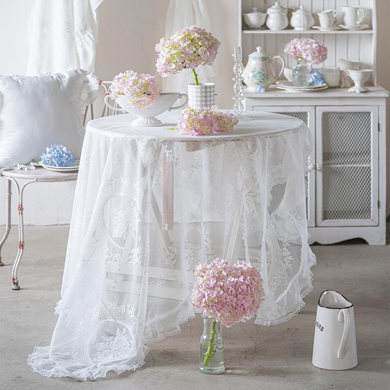 French Romantic Pastoral Lace Tablecloth Dessert Table Wedding Decoration Photo Coffee Table Tablecloth Table Cloth
