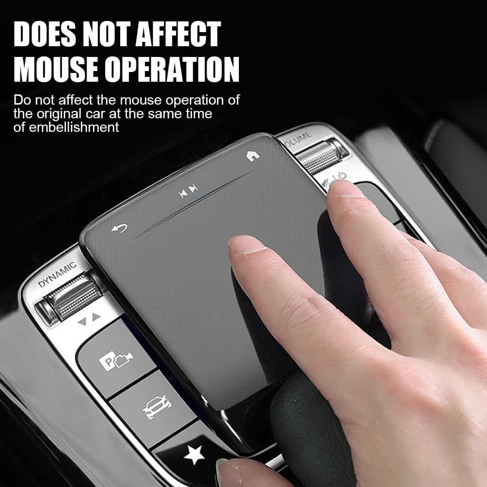 BOHISEN Car Center Console Mouse Protect Cover TPU Touchpad Cover Accessories for Mercedes Benz A B CLA GLE GLS GLB GLA 2020-2022 (Black)