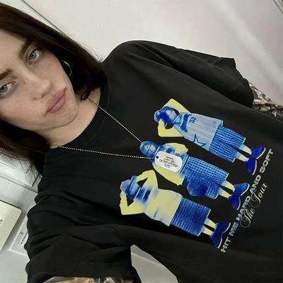 Hit Me Hard and Soft Tour 2026 Camiseta Estampada Mismo Estilo Hombre Mujer Moda Camiseta de Música Pop Unisex Y2k Camisetas Casuales Oversize