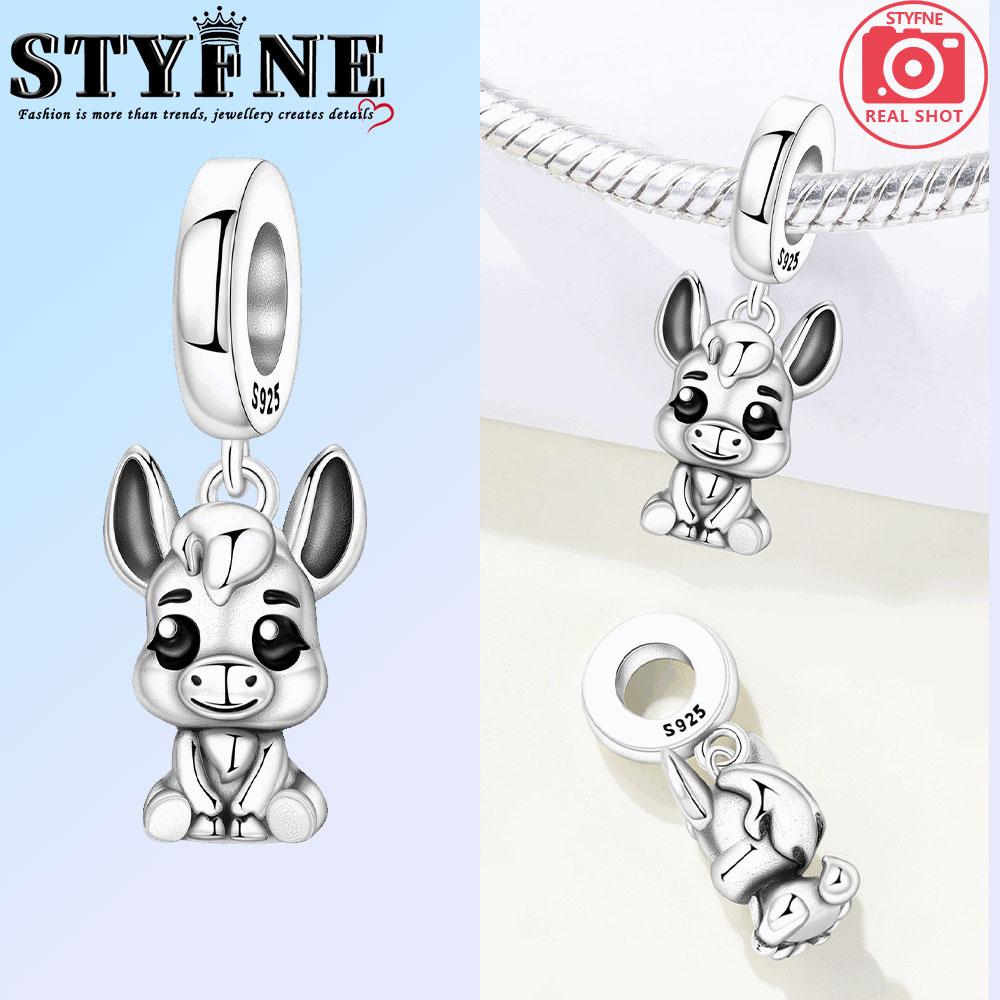 Copper Cute Lamb Cow Bear Mouse Fox Koala Charms Beads Pendant For Original Bracelet Woman Girl Jewelry