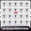 Compatible for Ecovacs N30 Pro Omni Replacement Main Side Brush Mop Pad Dust Bags Spare Parts Accessories