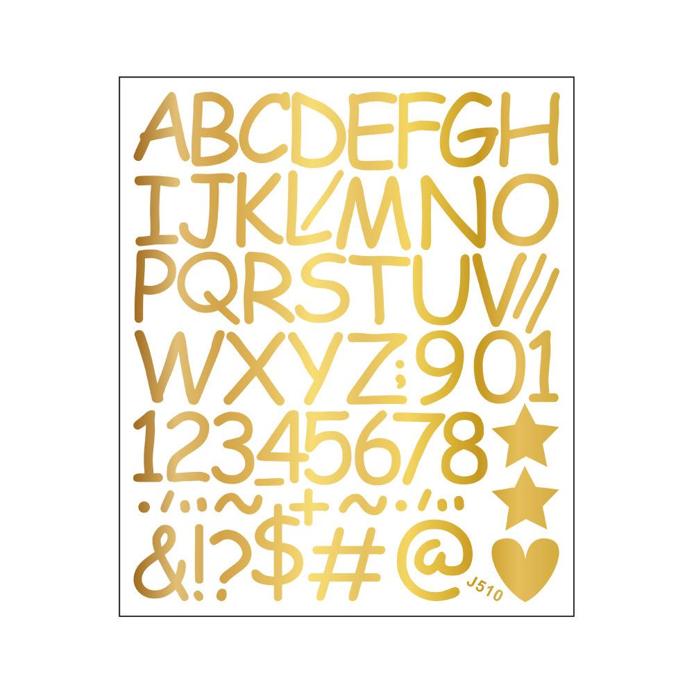 Faça Você Mesmo Embelezamento e Decoração do Quarto Infantil Adesivos de Parede com uma Combinação de Letras Inglesas Números Símbolos e Corações