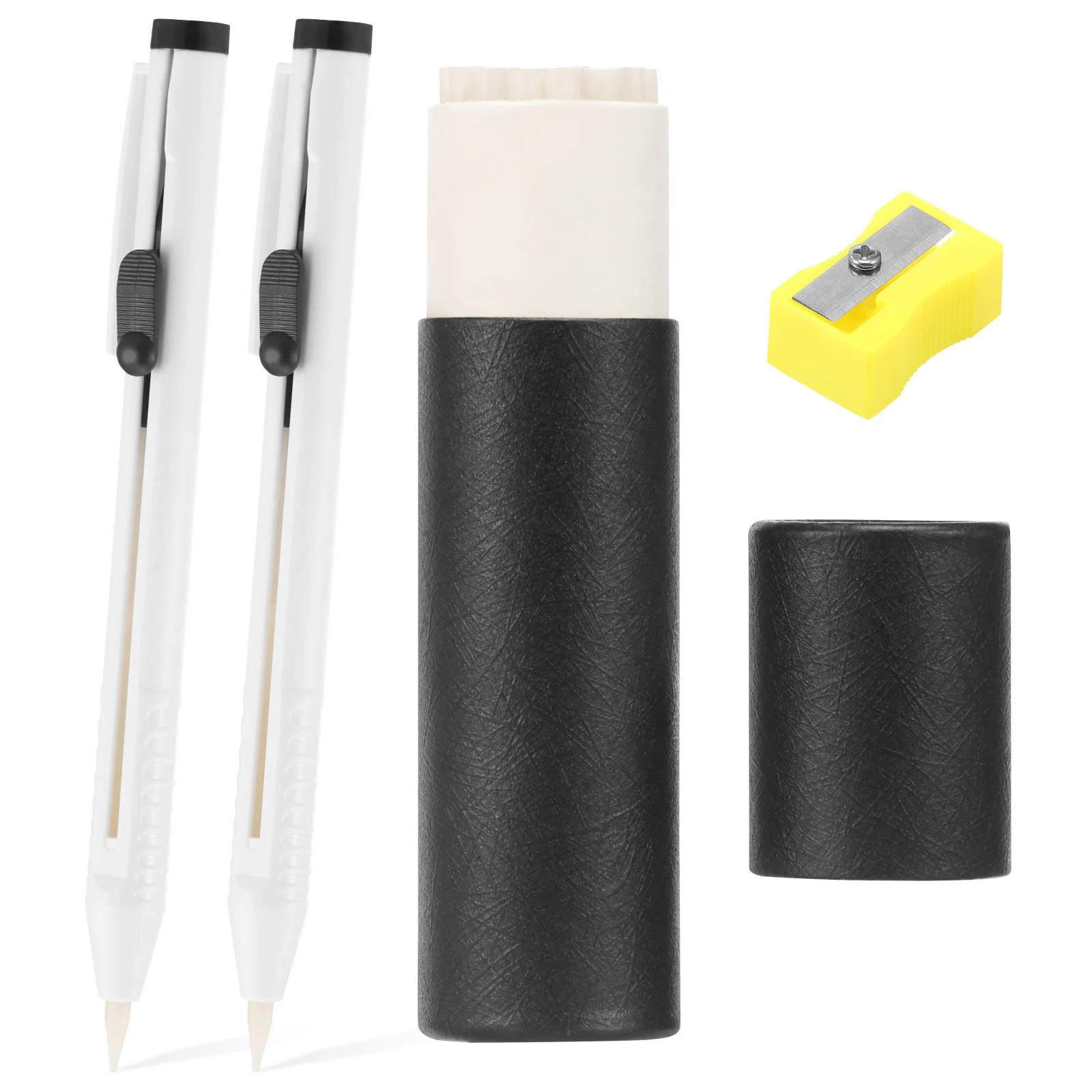 

28/56Pcs Tailors Chalk Pencil Replaceable Refill Vanishing Pencil Tool with Sharpener For Marking Fabric Patterns Tailors Pencil