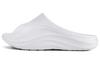 Slip Resistant Abrasion Resistant EVA Quiet Slide Slippers Unisex White LNXU931-2