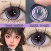 Mill Creek 2pcs Color Contact Lenses with Grade 14.2mm Purple Blue Natural Comfortable 1 Year Use Cosplay Anime Contact Lenses