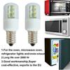 E14 LED Indicator Lamp Light Microwave Oven Light Bulb Freezer Refrigerator Lamp AC220V 3W SMD5050 Cold/Warm White Light