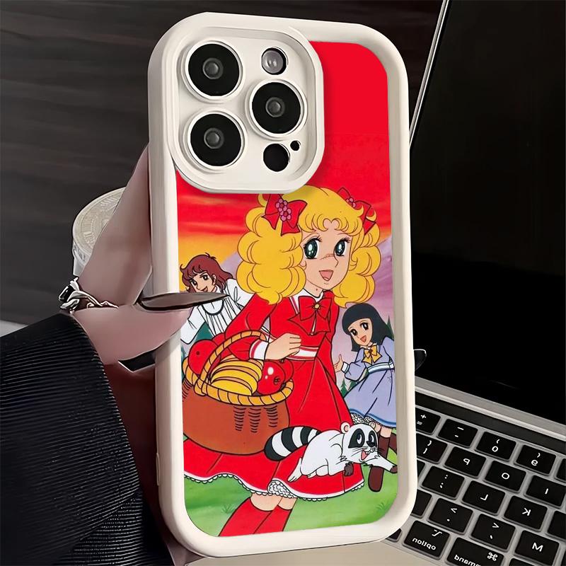 Phone Case for iPhone 17 Air 16E 15 16 Pro Max Candy 90s Cartoon Cover 14 Plus 13 12 Mini Soft Shell Silicone Fundas